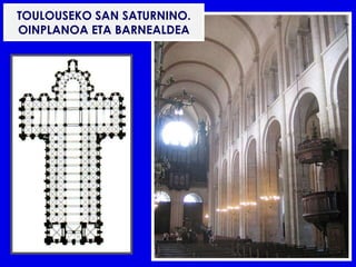 TOULOUSEKO SAN SATURNINO.
OINPLANOA ETA BARNEALDEA
 