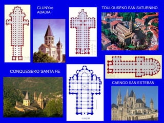 CLUNYko     TOULOUSEKO SAN SATURNINO
          ABADIA




CONQUESEKO SANTA FE

                          CAENGO SAN ESTEBAN
 