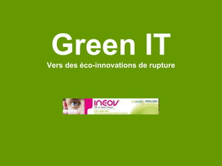Green IT Vers des éco-innovations de rupture Logo 