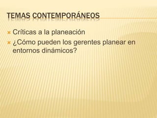 4 fundamentos de la planeacion | PPTX
