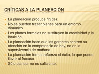 4 fundamentos de la planeacion | PPTX