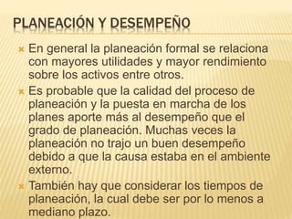 4 fundamentos de la planeacion | PPTX