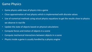 4-Game Physics (Game Design and Development) | PDF