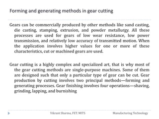4. gear manufacturing | PPTX