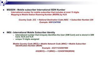 Msin gsm operation | PPT
