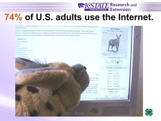74% of U.S. adults use the Internet.
 