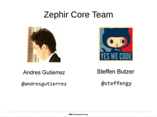 Zephir Core Team
Steffen Butzer
@steffengy
Andres Gutierrez
@andresgutierrez
 