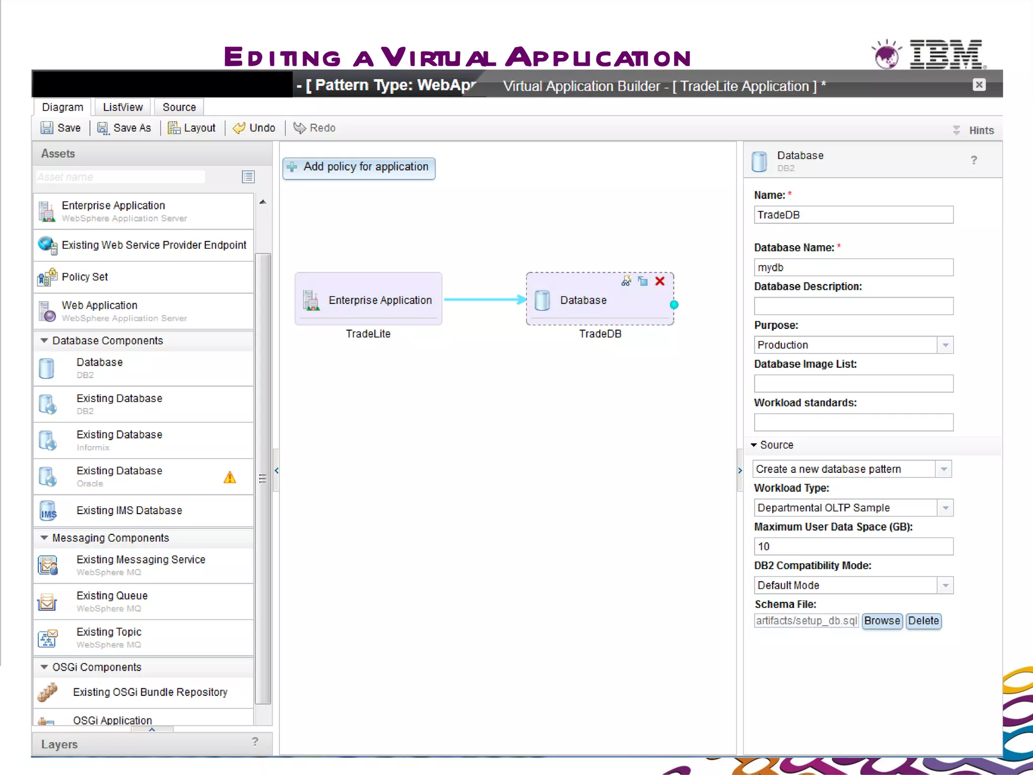 Ed iting a Virtual Application
 
