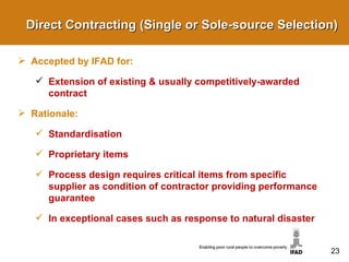 IFAD's Procurement Guidelines | PPT