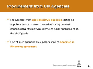 IFAD's Procurement Guidelines | PPT