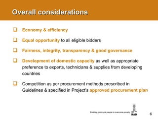 IFAD's Procurement Guidelines | PPT