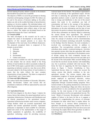 A Conceptual Model of Rural Development Index | PDF
