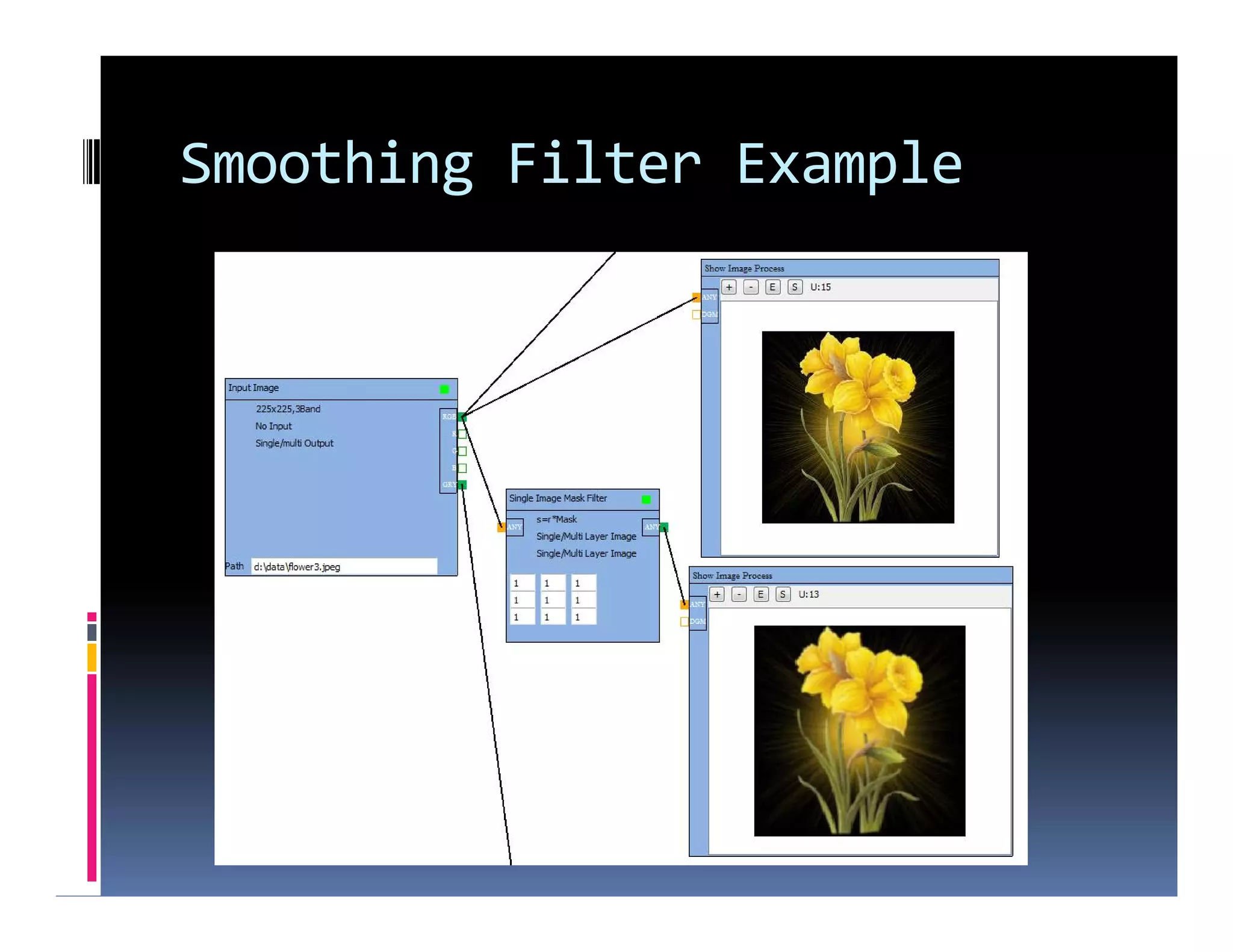 Smoothing Filter Example
 