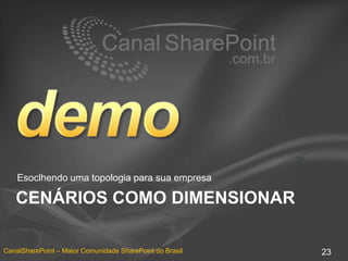 Cenários como dimensionarEsoclhendo uma topologia para sua empresa