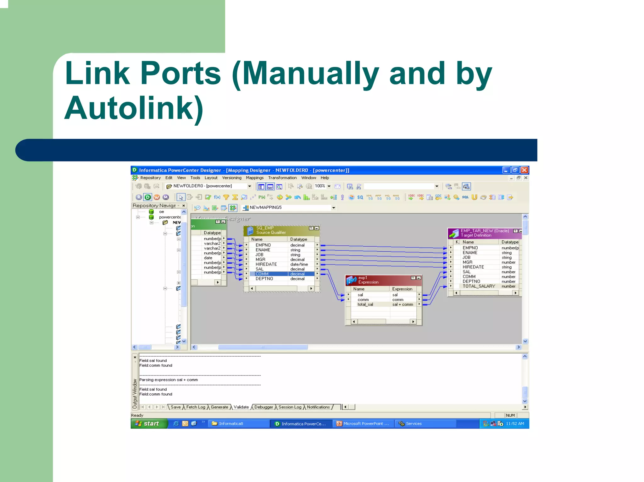Link Ports (Manually and by
Autolink)
 