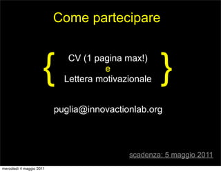 InnovAction Lab - Edizione Puglia 2011