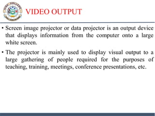 4 input and output devices | PDF