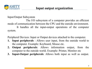 Comprehensive Overview of Computer Input/Output Subsystems and ...