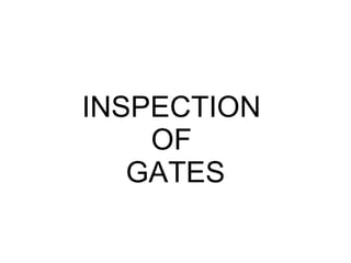 INSPECTION  OF  GATES 