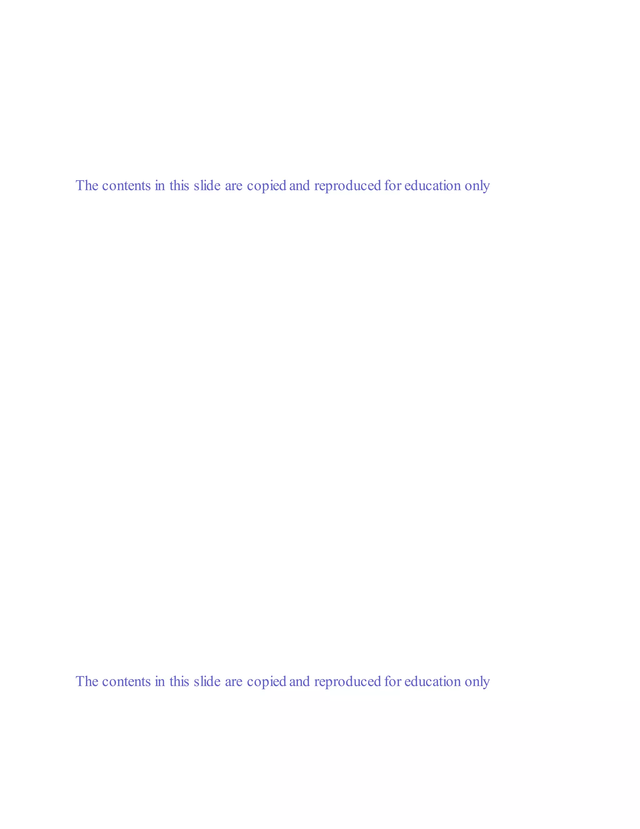 3m
4m
The contents in this slide are copied and reproduced for education only
Bài tập
8. Vẽ biểu đồ nội lực trong hệ. Xác định
giá trị lớn nhất của
mô men âm và mô men dương & tiết diện
tương ứng; lực cắt lớn nhất
10kN 0.5m 8kN 5kN
[ĐA : Max. lực cắt = 20.5kN, Max mô
men = 71kNm]
5kN
300
B A 2m 2m 2m
The contents in this slide are copied and reproduced for education only
600
 