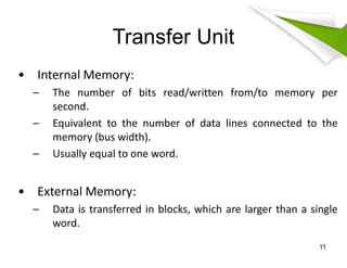 Comprehensive Overview of Internal Memory in Computer Architecture | PDF