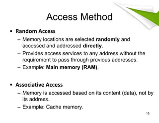 Comprehensive Overview of Internal Memory in Computer Architecture | PDF