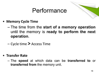 Comprehensive Overview of Internal Memory in Computer Architecture | PDF