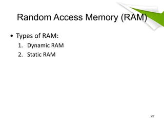 Comprehensive Overview of Internal Memory in Computer Architecture | PDF