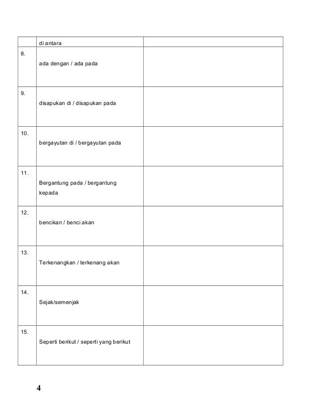 4 Kata Sendi Nama Pelajar