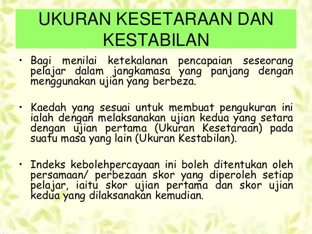 KEBOLEHPERCAYAAN ALAT UKURAN