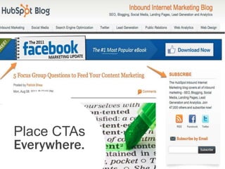 Place CTAs
Everywhere.
 