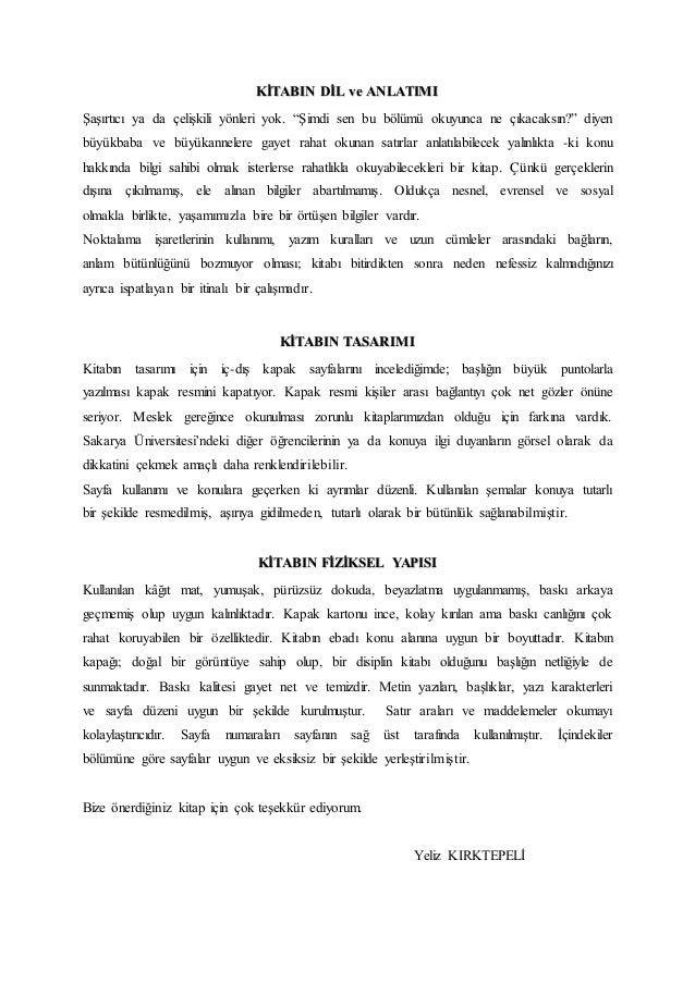 Bir kitap hakkında bir deneme nasıl yazılır 23