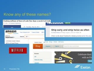 Know any of these names?

13

Presentation Title

 