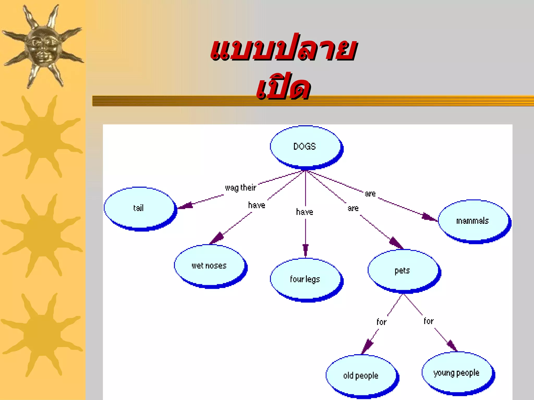 แบบปลายเปิด                                                                                                                                                   