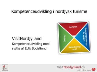 Kompetenceudvikling i nordjysk turisme

VisitNordjylland
Kompetenceudvikling med
støtte af EU’s Socialfond

 
