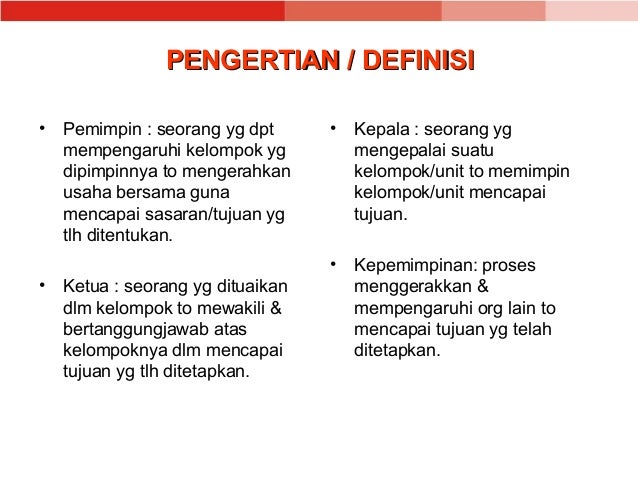 Kepemimpinan PPT (Materi PMR) Kepemimpinan PPT (Materi PMR)