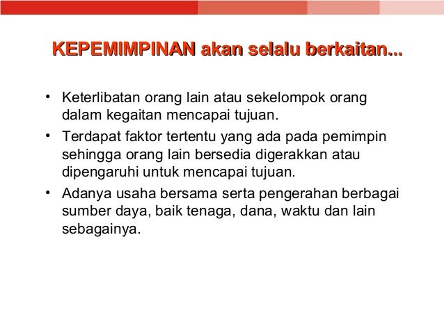 Kepemimpinan PPT (Materi PMR) Kepemimpinan PPT (Materi PMR)