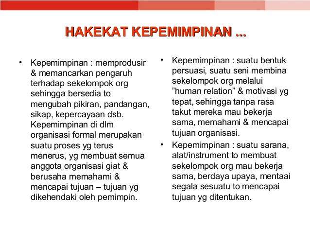 Kepemimpinan PPT (Materi PMR) Kepemimpinan PPT (Materi PMR)