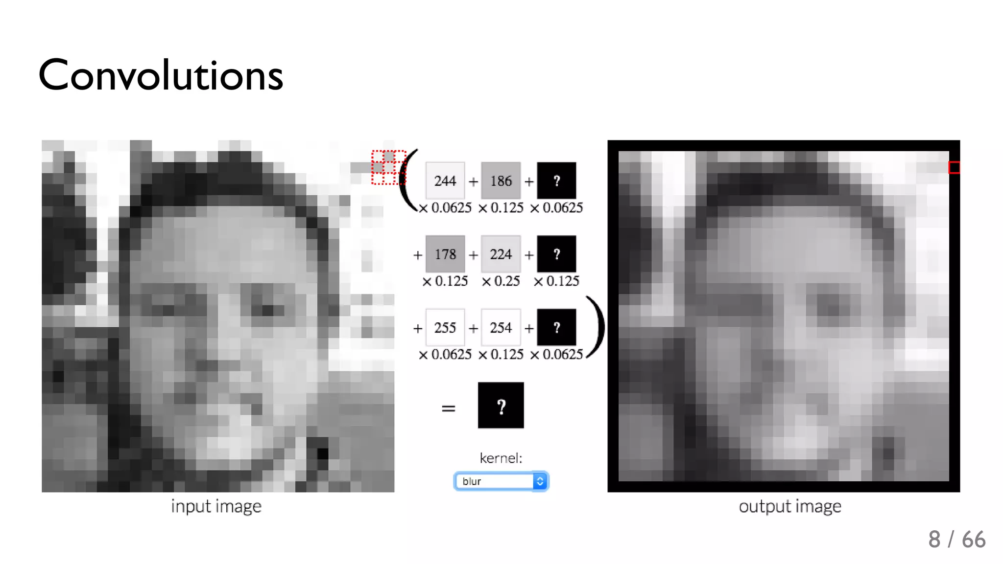 Convolutions
8 / 66
 