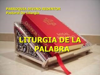 PARROQUIA DIVINO REDENTOR Pastoral De Liturgia ,[object Object]