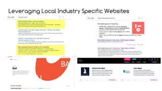 Leveraging Local Industry Specific Websites
 