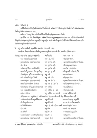 ¾ÃÐÁËÒ¸ÔµÔ¾§Èì ÍØµÚµÁ»Úâ àÃÕÂºàÃÕÂ§ ÁËÒºÒÅÕÇÔªªÒÅÑÂ ¾ÔÁ¾ìà»ç¹¸ÃÃÁ·Ò¹ òõõ÷
óõö. ¹·ÔÁÚËÒ ¨.
¡»Ú»¨Ú¨âÂÍ.¡»Ñ¨¨ÑÂ âËµÔÂèÍÁÅ§ »Ãíã¹àº×éÍ§ËÅÑ§ ¹·ÔÁÚËÒ¨Ò¡ÍÕáÅÐÍÙÍÑ¡ÉÃÍÑ¹ª×èÍÇèÒ¹·Õ ÊÁÒÊ¹Úµ¤µÒ
ÍÑ¹µÑé§ÍÂÙèã¹·ÕèÊØ´¢Í§ÊÁÒÊ ¨´éÇÂ.
(ËÅÑ§¨Ò¡ÍÕáÅÐÍÙ·Õè¡ÅèÒÇÍÔµ¶ÕÅÔ§¤ì·Õèª×èÍ¹·ÕÍÑ¹µÑé§ÍÂÙè·ÕèÊØ´ÊÁÒÊÅ§¡»Ñ¨¨ÑÂ)
ÊÙµÃ¹ÕéÁÕòº·. à»ç¹»Ñ¨¨ÂÇÔ¸ÔÊÙµÃ. ¨ÈÑ¾·ì:ÁÕÍÃÃ¶ÍÇØµÚµÊÁØ¨Ú¨ÂÃÇºÃÇÁ¡ÒÃÅ§¡»Ñ¨¨ÑÂËÅÑ§¨Ò¡ÈÑ¾·ì
·ÕèÁÕµØ»Ñ¨¨ÑÂà»ç¹·ÕèÊØ´ã¹»Ø§ÅÔ§¤ìàªè¹¾ËØ¡µÚµØâ¡,¾ËØÀµÚµØâ¡. ¤ÓÇèÒ“¹·Õ”ã¹ÊÙµÃ¹Õéà»ç¹ª×èÍã¹¤ÑÁÀÕÃìÊÑ¹Ê¡ÄµÍ×è¹ËÁÒÂ¶Ö§
ÍÕÍÑ¡ÉÃáÅÐÍÙÍÑ¡ÉÃ·Õè¡ÅèÒÇÍÔµ¶ÕÅÔ§¤ì.
ÇÔ. ¾ËÙ ¹·ÔâÂ ÍÊÚÁÔ¹ÚµÔ ¾ËØ¹·Ôâ¡, ª¹»â·. (¾ËØ + ¹·Õ + µ)
Í.áÁè¹éÓ ·. ÍÑ¹ÁÒ¡ ã¹ª¹º·¹Ñé¹ ÁÕÍÂÙè à¾ÃÒÐàËµØ¹Ñé¹ Í.ª¹º·¹Ñé¹ ª×èÍÇèÒ¾ËØ¹·Ô¡. (ÁÕáÁè¹éÓÁÒ¡)
·ÓµÑÇÃÙ»¾ËÙ ¹·ÔâÂ ÍÊÚÁÔ¹ÚµÔ ¾ËØ¹·Ôâ¡ ÈÑ¾·ìà´ÔÁ¤×Í = ¾ËØ + ¹·Õ + µ
ËÅÑ§ ¾ËØ Å§ âÂ»°ÁÒÇÔÀÑµµÔ ¾ËØ + âÂ, ¹·Õ = ÅÔ§Ú¤µÚà¶ »€ÁÒ.
áÂ¡¾ÂÑ­ª¹ÐËÚÍÍ¡¨Ò¡ÊÃÐÍØ ¾ËÚ ÍØ + âÂ, ¹·Õ =»Ø¾Ú¾Áâ¸€ÔµÁÊÚÊÃíÊàÃ¹ÇÔâÂªàÂ.
µÑé§ÍØª×èÍÅ ¾ËÚ ÍØ + âÂ, ¹·Õ = ÍÔÇ³Ú³ØÇ³Ú³Ò ¬ÅÒ.
ËÅÑ§¨Ò¡ÍØ·Õèª×èÍÅÅºâÂÇÔÀÑµµÔ ¾ËÚ ÍØ+ â/Â, ¹·Õ = ¦»âµ ¨ âÂ¹í âÅâ».
à¾ÃÒÐâÂ·Õè¶Ù¡ÅºáÅéÇ ·Õ¦Ð ÍØ à»ç¹ ÍÙ ¾ËÚ ÍØ → ÍÙ, ¹·Õ = âÂÊØ ¡µ¹Ô¡ÒÃâÅà»ÊØ ·Õ¦í.
¹Ó¾ÂÑ­ª¹Ð ËÚ ä»»ÃÐ¡Íº¡ÑºÊÃÐ ÍÙ ¾ËÙ, ¹·Õ = ¹àÂ »Ãí ÂØµÚàµ.
ËÅÑ§ ¹·Õ Å§ âÂ»°ÁÒÇÔÀÑµµÔ ¾ËÙ, ¹·Õ + âÂ = ÅÔ§Ú¤µÚà¶ »€ÁÒ.
áÂ¡¾ÂÑ­ª¹Ð·ÚÍÍ¡¨Ò¡ÊÃÐÍÕ ¾ËÙ, ¹·Ú ÍÕ + âÂ =»Ø¾Ú¾Áâ¸€ÔµÁÊÚÊÃíÊàÃ¹ÇÔâÂªàÂ.
à¾ÃÒÐâÂÇÔÀÑµµÔ ÃÑÊÊÐ ÍÕ à»ç¹ ÍÔ ¾ËÙ, ¹·Ú ÍÕ→ ÍÔ+âÂ =Íâ¦ÃÊÚÊàÁ¡Ç¨¹âÂÊÚÇ»Ô¨.
¹Ó¾ÂÑ­ª¹Ð ·Ú ä»»ÃÐ¡Íº¡ÑºÊÃÐ ÍÔ ¾ËÙ, ¹·ÔâÂ = ¹àÂ »Ãí ÂØµÚàµ.
ËÅÑ§ µ Å§ ÊÚÁÖÊÑµµÁÕÇÔÀÑµµÔ ¾ËÙ, ¹·ÔâÂ, µ + ÊÚÁÖ = âÍ¡ÒàÊ ÊµÚµÁÕ.
á»Å§µà»ç¹Í ¾ËÙ, ¹·ÔâÂ, µ → Í + ÊÚÁÖ = ÊÊÚÁÒÊÚÁÖÊíÊÒÊÚÇµÚµí.
¹·Õ Í.áÁè¹éÓ ·. ¾ËÙ ÍÑ¹ÁÒ¡ ÍÊÚÁÖ (ª¹»à·) ã¹ª¹º·¹Ñé¹ Ê¹ÚµÔ ÁÕÍÂÙè ÍÔµÔ ÍµÚà¶ ã¹ÍÃÃ¶¹Õé
º·µÔ´µèÍ¡Ñ¹áÅÐª×èÍ¾ËØ¾¾ÕËÔÊÁÒÊ ¾ËÙ¹·ÔâÂÍÊÚÁÖ = ÍÚ»·µÚà¶ÊØ ¾ËØ¾Ú¾ÕËÔ.
µÑé§à»ç¹ÂØµµÑµ¶ÊÁÒÊ ¾ËÙ¹·ÔâÂÍÊÚÁÖ = ¹ÒÁÒ¹í ÊÁÒâÊ ÂØµÚµµÚâ¶.
ÅºÇÔÀÑµµÔ·Ñé§ËÅÒÂ ¾ËØ + â/Â, ¹·Õ + â/Â,µ+ /ÊÚ/ÁÖ = àµÊí ÇÔÀµÚµÔâÂ âÅ»Ò ¨.
à»ç¹»¡µÔ ¾ËØ¹·Õµ = »¡µÔ ¨ÊÚÊ ÊÃ¹ÚµÊÚÊ.
Åº µÈÑ¾·ì ¾ËØ¹·Õ + /µ = ÇØµÚµµÚ¶Ò¹Á»Ú»âÂâ¤.
ËÅÑ§¨Ò¡ÍÕÍÑ¡ÉÃÅ§¡»Ñ¨¨ÑÂ·ÕèÊØ´ÊÁÒÊ ¾ËØ¹·Õ+¡ = ¹·ÔÁÚËÒ ¨.
áÂ¡¾ÂÑ­ª¹Ð·ÚÍÍ¡¨Ò¡ÊÃÐÍÕ ¾ËØ¹·Ú ÍÕ+¡ =»Ø¾Ú¾Áâ¸€ÔµÁÊÚÊÃíÊàÃ¹ÇÔâÂªàÂ.
ÃÙ»ÊÔ·¸Ô·Õ»¹Õñòò [ ô.ÊÁÒÊ
 