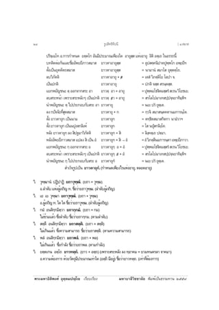 ¾ÃÐÁËÒ¸ÔµÔ¾§Èì ÍØµÚµÁ»Úâ àÃÕÂºàÃÕÂ§ ÁËÒºÒÅÕÇÔªªÒÅÑÂ ¾ÔÁ¾ìà»ç¹¸ÃÃÁ·Ò¹ òõõ÷
»ÃÔ¨Úà©â· Í.¡ÒÃ¡ÓË¹´ ÂµÚµâ¡ ÍÑ¹ÁÕ»ÃÐÁÒ³à¾ÕÂ§ã´ ÍÒÂØÊÚÊ áËè§ÍÒÂØ ÍÔµÔ ÍµÚà¶ ã¹ÍÃÃ¶¹Õé
º·µÔ´µèÍ¡Ñ¹áÅÐª×èÍÍÑ¾ÂÂÕÀÒÇÊÁÒÊ ÂÒÇµÒÍÒÂØÊÚÊ = ÍØ»Ê¤Ú¤¹Ô»Òµ»Ø¾Ú¾â¡ Í¾ÚÂÂÕÏ
µÑé§à»ç¹ÂØµµÑµ¶ÊÁÒÊ ÂÒÇµÒÍÒÂØÊÚÊ = ¹ÒÁÒ¹í ÊÁÒâÊ ÂØµÚµµÚâ¶.
ÅºÇÔÀÑµµÔ ÂÒÇµÒÍÒÂØ + /Ê = àµÊí ÇÔÀµÚµÔâÂ âÅ»Ò ¨.
à»ç¹»¡µÔ ÂÒÇµÒÍÒÂØ = »¡µÔ ¨ÊÚÊ ÊÃ¹ÚµÊÚÊ.
áÂ¡¾ÂÑ­ª¹Ð µÚ ÍÍ¡¨Ò¡ÊÃÐ ÍÒ ÂÒÇµÚ ÍÒ + ÍÒÂØ =»Ø¾Ú¾Áâ¸€ÔµÁÊÚÊÃíÊàÃ¹ÇÔâÂªàÂ.
ÅºÊÃÐË¹éÒ à¾ÃÒÐÊÃÐËÅÑ§æ à»ç¹»¡µÔ ÂÒÇµÚ /ÍÒ + ÍÒÂØ = ÊÃâÅâ»ÁÒà·Ê»Ú»¨Ú¨ÂÒ·ÔÁÚËÔÏ
¹Ó¾ÂÑ­ª¹Ð µÚ ä»»ÃÐ¡Íº¡ÑºÊÃÐ ÍÒ ÂÒÇµÒÂØ = ¹àÂ »Ãí ÂØµÚàµ.
Å§¡»Ñ¨¨ÑÂ·ÕèÊØ´ÊÁÒÊ ÂÒÇµÒÂØ + ¡ = ¡ÚÇ¨Ô ÊÁÒÊ¹Úµ¤µÒ¹Á¡ÒÃ¹Úâµ.
µÑé§ ÂÒÇµÒÂØ¡ à»ç¹¹ÒÁ ÂÒÇµÒÂØ¡ = µ·Ú¸ÔµÊÁÒÊ¡Ôµ¡Ò ¹ÒÁíÇÒÏ
µÑé§ÂÒÇµÒÂØ¡à»ç¹¹»Ø§Ê¡ÅÔ§¤ì ÂÒÇµÒÂØ¡ = âÊ ¹»ØíÊ¡ÅÔ§Úâ¤.
ËÅÑ§ ÂÒÇµÒÂØ¡ Å§ ÊÔ»°ÁÒÇÔÀÑµµÔ ÂÒÇµÒÂØ¡ + ÊÔ = ÅÔ§Ú¤µÚà¶ »€ÁÒ.
ËÅÑ§ÍÑ¾ÂÂÕÀÒÇÊÁÒÊá»Å§ÊÔà»ç¹Íí ÂÒÇµÒÂØ¡ + ÊÔ → Íí =ÍíÇÔÀµÚµÕ¹Á¡ÒÃ¹ÚµÒÍ¾ÚÂÂÕÀÒÇÒ.
áÂ¡¾ÂÑ­ª¹Ð¡ÚÍÍ¡¨Ò¡ÊÃÐÍ ÂÒÇµÒÂØ¡Ú Í + Íí =»Ø¾Ú¾Áâ¸€ÔµÁÊÚÊÃíÊàÃ¹ÇÔâÂªàÂ.
ÅºÊÃÐË¹éÒ à¾ÃÒÐÊÃÐËÅÑ§æ à»ç¹»¡µÔ ÂÒÇµÒÂØ¡Ú /Í + Íí = ÊÃâÅâ»ÁÒà·Ê»Ú»¨Ú¨ÂÒ·ÔÁÚËÔÏ
¹Ó¾ÂÑ­ª¹Ð ¡Ú ä»»ÃÐ¡Íº¡ÑºÊÃÐ Í ÂÒÇµÒÂØ¡í = ¹àÂ »Ãí ÂØµÚàµ.
ÊÓàÃç¨ÃÙ»à»ç¹ ÂÒÇµÒÂØ¡í.(¡ÓË¹´à¾ÕÂ§äÃáËè§ÍÒÂØ,µÅÍ´ÍÒÂØ)
ÇÔ. ÇØ±Ú²Ò¹í »¯Ô»Ò¯Ô Â¶ÒÇØ±Ú²í. (Â¶Ò+ÇØ±Ú²)
Í.ÅÓ´ÑºáËè§¼Ùéà¨ÃÔ­·.ª×èÍÇèÒÂ¶ÒÇØ±Ú².(ÅÓ´Ñº¼Ùéà¨ÃÔ­)
ÇÔ. àÂ àÂ ÇØ±Ú²Ò Â¶ÒÇØ±Ú²í. (Â¶Ò+ÇØ±Ú²)
Í.¼Ùéà¨ÃÔ­·.ã´ã´ª×èÍÇèÒÂ¶ÒÇØ±Ú².(ÅÓ´Ñº¼Ùéà¨ÃÔ­)
ÇÔ. ¡Áí Í¹µÔ¡Ú¡ÁÔµÚÇÒ Â¶Ò¡Ú¡Áí. (Â¶Ò+¡Á)
äÁè¢éÒÁáÅéÇ «Öè§ÅÓ´Ñº ª×èÍÇèÒÂ¶Ò¡Ú¡Á. (µÒÁÅÓ´Ñº)
ÇÔ. ÊµÚµÖ Í¹µÔ¡Ú¡ÁÔµÚÇÒ Â¶ÒÊµÚµÔ. (Â¶Ò + ÊµÚµÔ)
äÁèà¡Ô¹áÅéÇ «Öè§¤ÇÒÁÊÒÁÒÃ¶ ª×èÍÇèÒÂ¶ÒÊµÚµÔ. (µÒÁ¤ÇÒÁÊÒÁÒÃ¶)
ÇÔ. ¾Åí Í¹µÔ¡Ú¡ÁÔµÚÇÒ Â¶Ò¾Åí. (Â¶Ò + ¾Å)
äÁèà¡Ô¹áÅéÇ «Öè§¡ÓÅÑ§ª×èÍÇèÒÂ¶Ò¾Å.(µÒÁ¡ÓÅÑ§)
ÇÔ. ÂµÚµà¡¹ ÍµÚâ¶ ÂÒÇ·µÚ¶í. (ÂÒÇ + ÍµÚ¶) (à¾ÃÒÐÊÃÐËÅÑ§ Å§ ·ÚÍÒ¤Á = ÂÇÁ·¹µÃÅÒ ¨Ò¤ÁÒ)
Í.¤ÇÒÁµéÍ§¡ÒÃ ´éÇÂÇÑµ¶ØÁÕ»ÃÐÁÒ³à·èÒã´ (ÍµÚ¶Ô ÁÕÍÂÙè) ª×èÍÇèÒÂÒÇ·µÚ¶. (à·èÒ·ÕèµéÍ§¡ÒÃ)
ÃÙ»ÊÔ·¸Ô·Õ»¹Õòô [ ô.ÊÁÒÊ
 