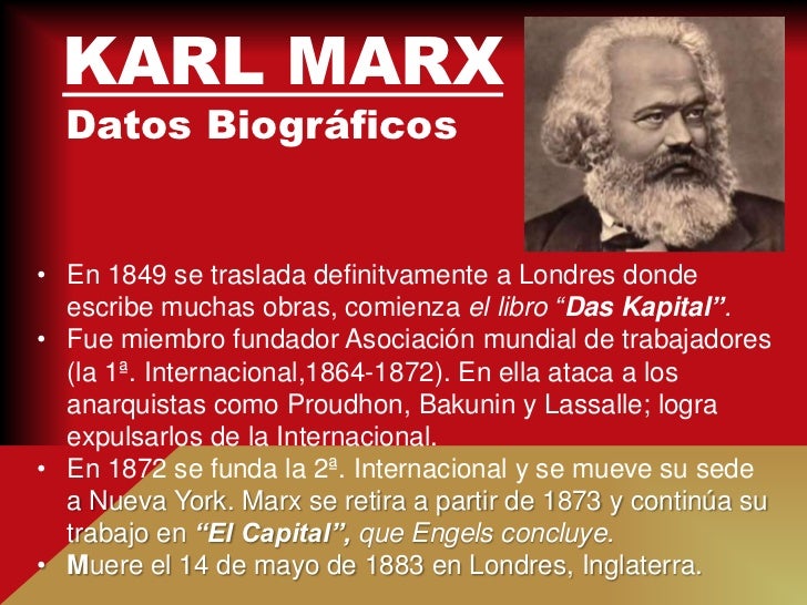 Karl Marx y el marxismo