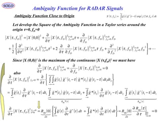 4 matched filters and ambiguity functions for radar signals-2 | PPT