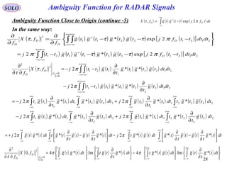 4 matched filters and ambiguity functions for radar signals-2 | PPT