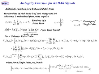 4 matched filters and ambiguity functions for radar signals-2 | PPT