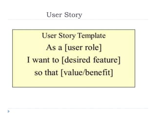 User Story
 