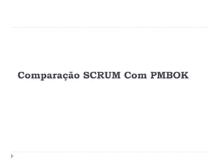 Comparação SCRUM Com PMBOK
 