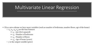 Multivariate Linear Regression
 